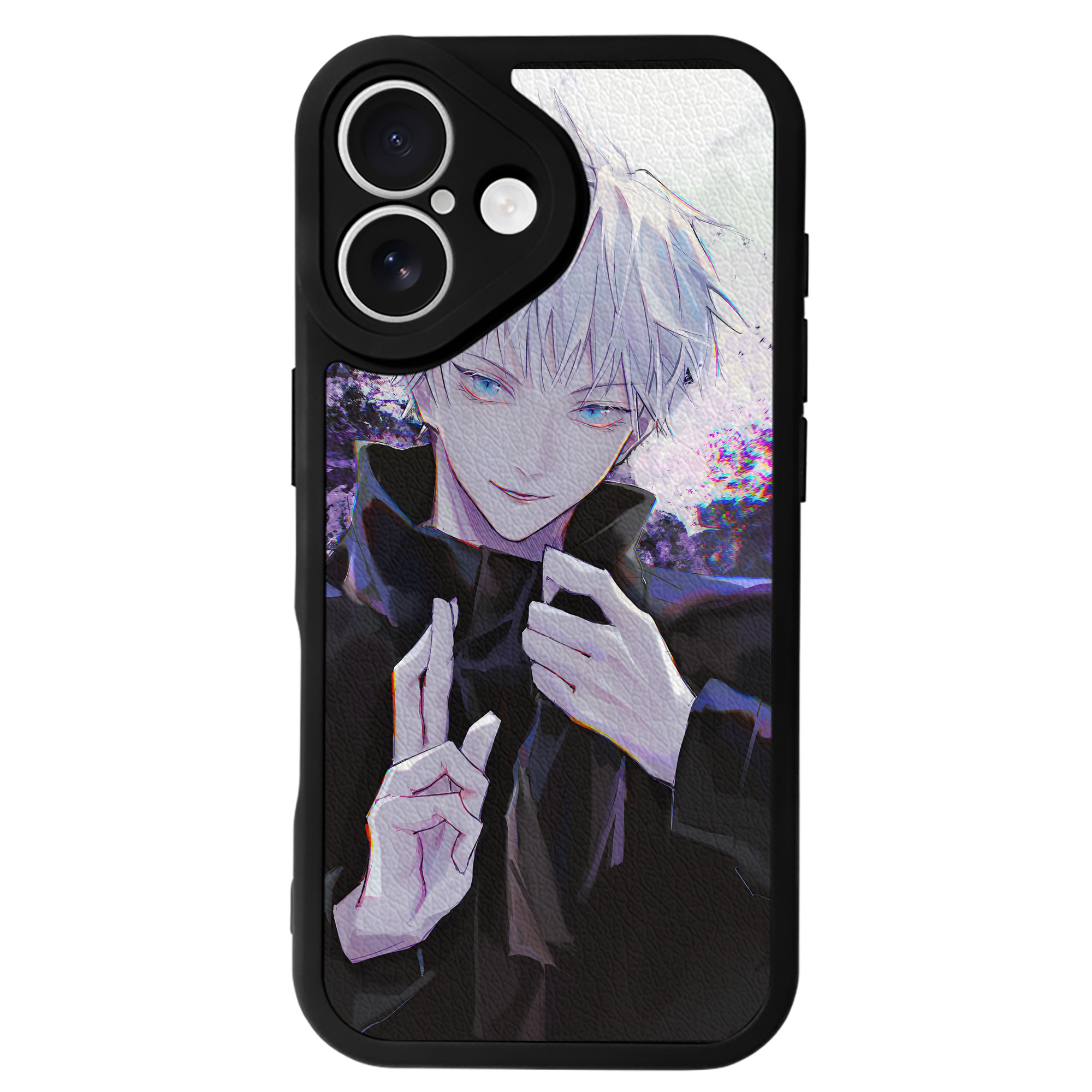 （画像用） 呪術廻戦 Jujutsu Kaisen 【iPhone 16シリーズ対応】シリコンスマホケース（レザー調） 材質：シリコン